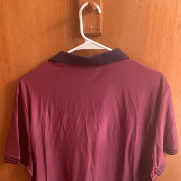 Perry Ellis Mens Large Polo - Maroon - Picture 3 of 4